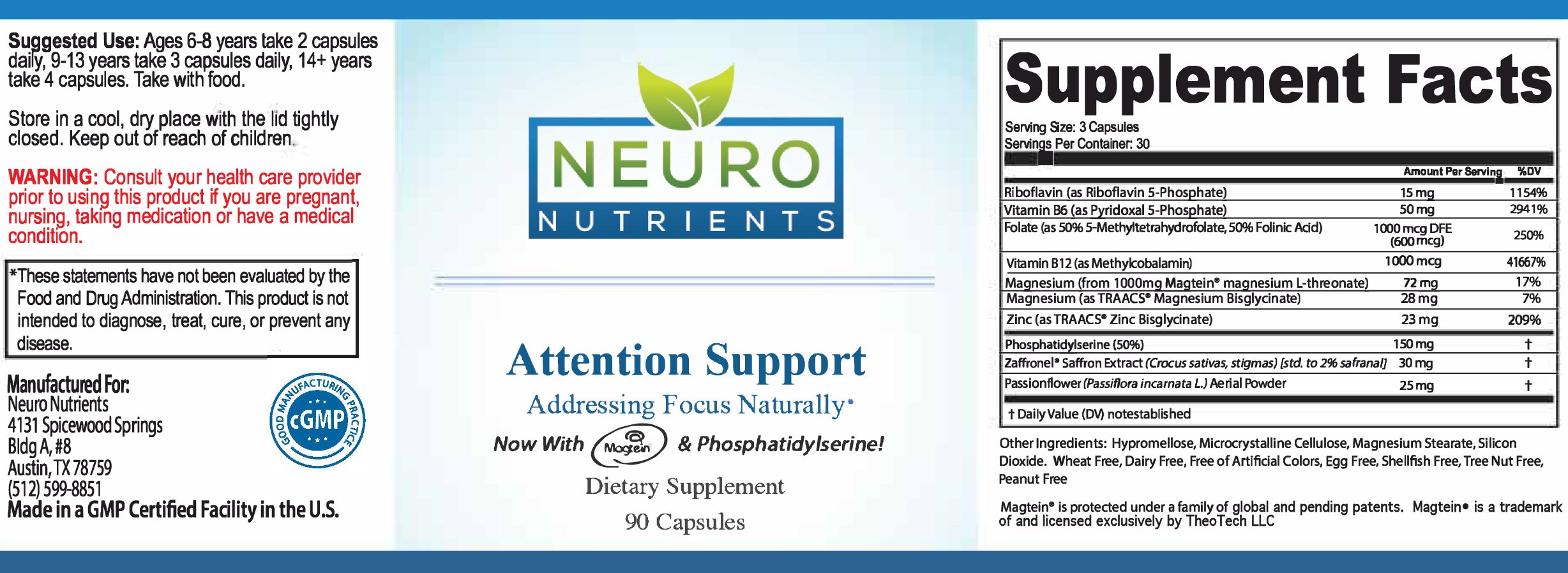Attention Support Label